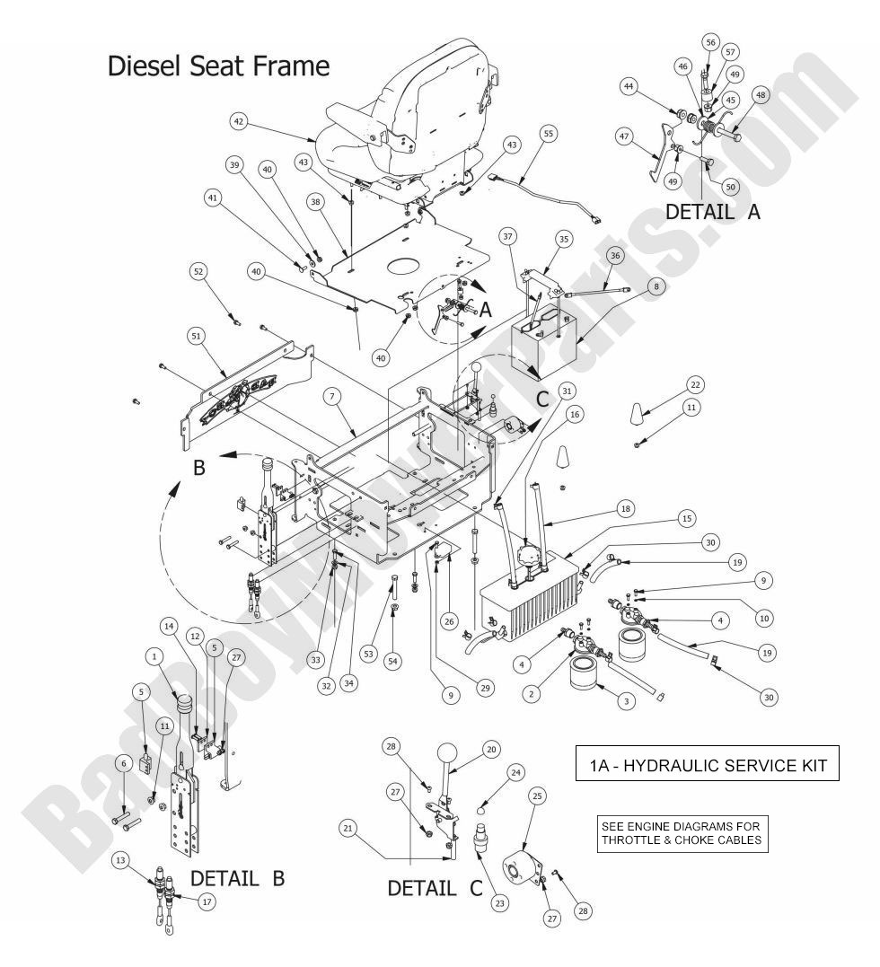 2015 Compact Diesel - Seat Frame